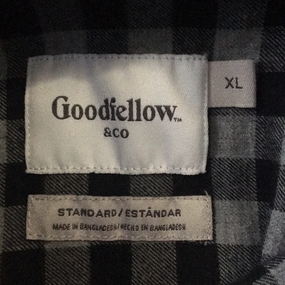 Men’s grey and black XL flannel shirt - Picture 2 of 5
